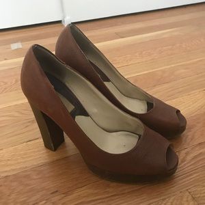 Michael Kors Brown Leather Shoes